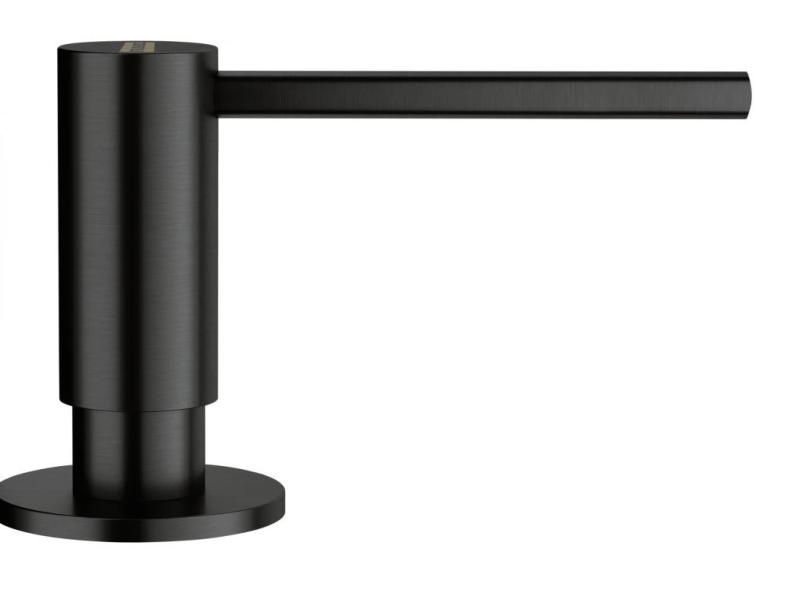 Franke Atlas brušeno črna vgradni dozirnik mila 112.0717.102