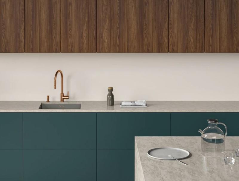 Franke bakrena kuhinjska pipa Eos Neo z izvlečno pršno glavo pvd copper 115.0628.254