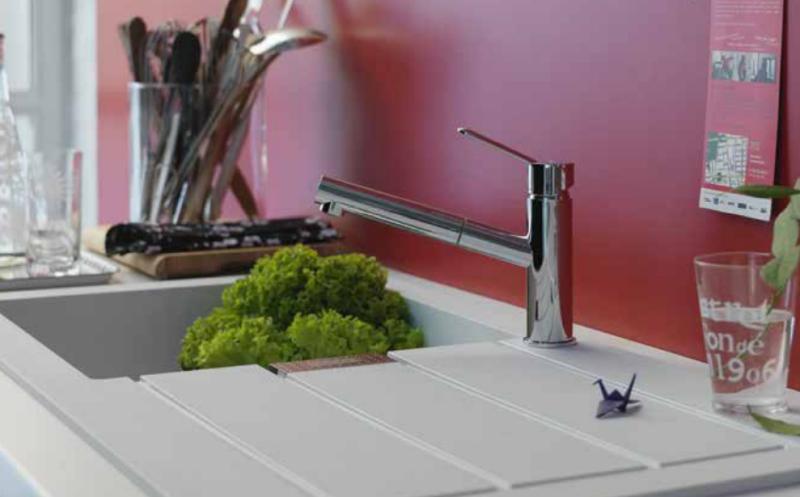 Franke Sirius 2 S2D 651 plastično 1,5 polovično umivalnik z odcejalnikom belo površinsko 100x50 143.0634.555