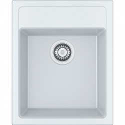 Franke Sirius 2 S2D 610.40 umetni bel umivalnik 43x53cm nadgradnja z luknjo za pipo 114.0568.054
