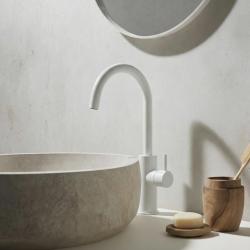 Waterevolution Flow umivalna baterija visok model mat bela T1121FUBR