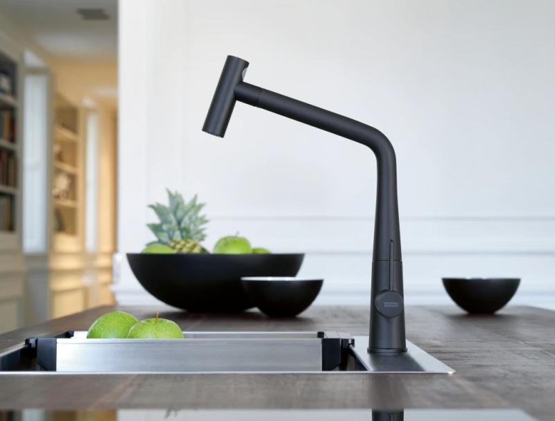 Franke Icon Keukenkraan mat zwart met uittrekbare uitloop 115.0625.190