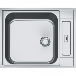 Franke Argos AGX 210 rvs 10 cm plitka pomivalna korita za plosko vgradnjo 625x510 obrnljiva invalidska 127.0296.789