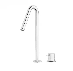 Waterevolution Flow 2-luknjasta umivalniška pipa kromirana z visokim V 120mm izlivom T1122V01