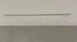 SB Rubinetterie mat bela corian trdna površina vgradna kvadratna deževna prha stropna pršna glava 40cm 1208954083