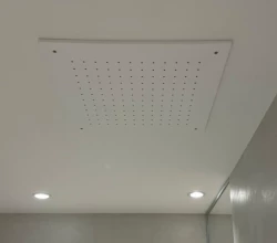 SB Rubinetterie mat bela corian solid surface vgradna kvadratna deževna prha stropna pršna glava 50cm 1208954084