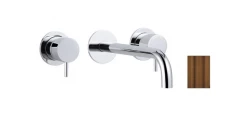 Waterevolution Flow 3-luknjasta vgradna umivalniška pipa PVD Baker z izlivom 15 cm T1163FCPE-15