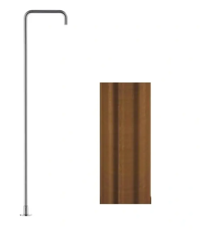 Waterevolution Flow Samostojna umivalna pipa Izliv PVD brušena baker T1.676.CP.E