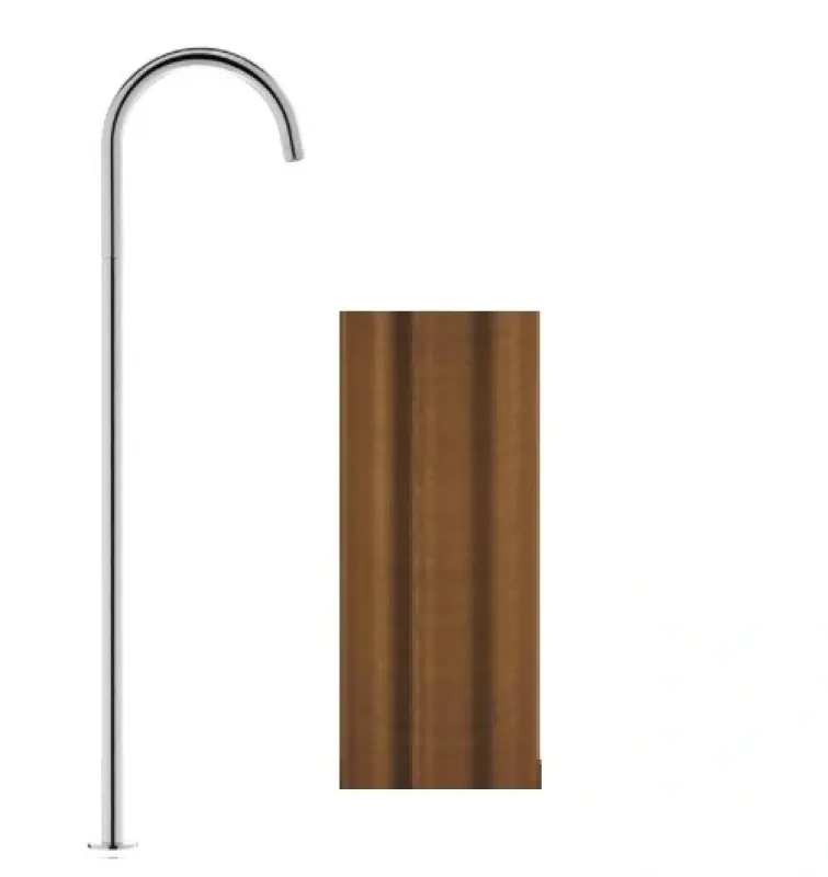 Waterevolution Flow prostostoječa umivalniška pipa izliv PVD brušeni baker T1677CPE