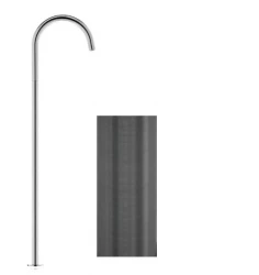 Waterevolution Flow samostoječa umivalniška armatura izliv PVD Gun Metal T1677GME