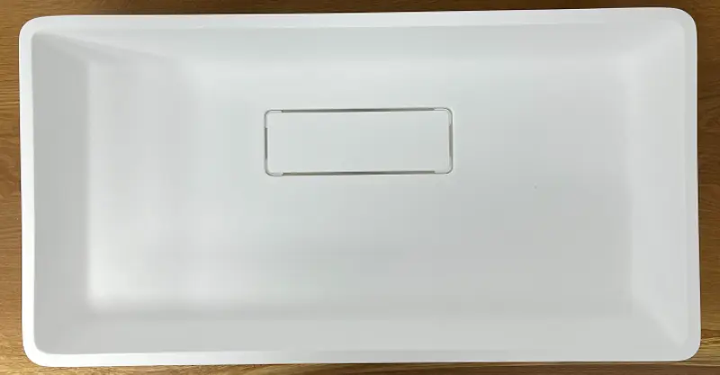 Solid-S City Ugradni umivalnik, mat bel, 62 x 32 cm, s skritim odtokom 1208954250