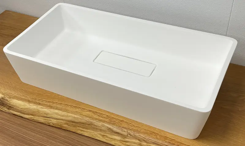 Solid-S City Ugradni umivalnik, mat bel, 62 x 32 cm, s skritim odtokom 1208954250