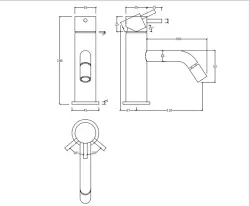 Waterevolution Flow bidetkraan PVD Gun Metal T120GME
