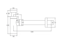 Waterevolution Flow design sifon črna SIF1PR