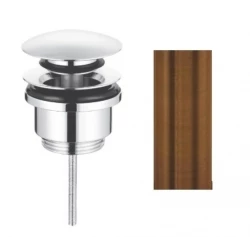 Waterevolution Flow afvoerplug 1.1/4 PVD geborsteld koper VAL1CPE