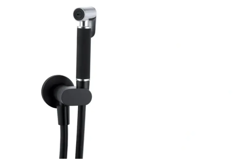 Waterevolution Flow Bide ročna prha set Črna T1626PR