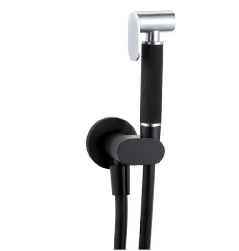 Waterevolution Flow Bide ročna prha set Črna T1626PR
