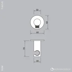 Waterevolution Flow popolno kopalniško garnituro s stensko povezavo v celoti PVD Gun Metal T1621GME