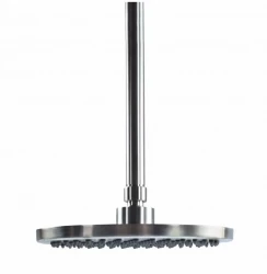 Waterevolution Flow hoofddouche 250 mm met plafondaansluiting volledig RVS