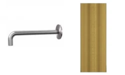 Waterevolution Flow baduitloop geborsteld messing T167119LE lengte uitloop 19 cm