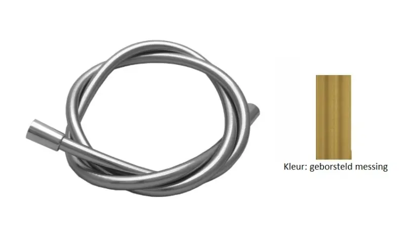 Waterevolution Flow tuš cev 1700 mm brušeno medenina FLEX1LE