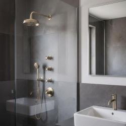 PB Classic nostalgična vgradna termostatska prha s 3 zapornimi ventili bronasta