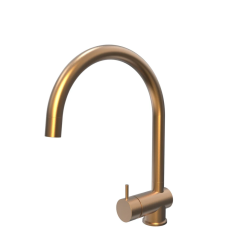 Waterevolution Flow kuhinjska pipa PVD brušeni baker z izvlečno izlivno cevjo T155CPE