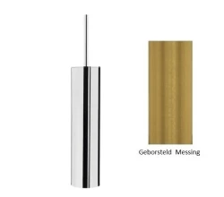 Waterevolution Diepe toiletborstelset staand geborsteld messing A240LE