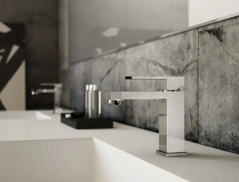 PB Kiki 1-luknjasta mat črna umivalniška pipa