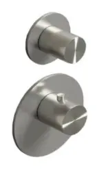 SB 316 AESTHETICS Ronde Inbouw thermostaatkraan met 1 uitgang / stopkraan PVD bakreno brušeno 1208954894