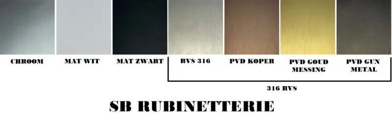 SB 316 AESTHETICS Ronde Inbouw thermostaatkraan met 1 uitgang / stopkraan PVD bakreno brušeno 1208954894