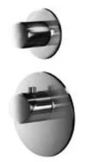 SB AESTHETICS Ronde inbouw thermostaatkraan met 1 uitgang / stopkraan chroom 1208954897
