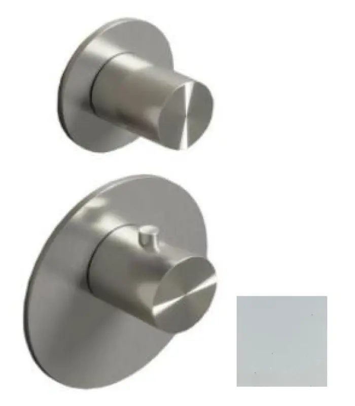 SB AESTHETICS Ronde Inbouw thermostaatkraan met 1 uitgang / stopkraan mat bela 1208954900