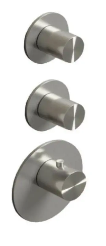 SB 316 AESTHETICS Round Vgrajeni termostatski ventil z 2 izhodi / 2 x zaporni ventil v celoti iz nerjavečega jekla 1208954919