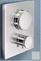 SB Push Square Vgrajen termostatski ventil z gumbom za preklop in regulatorjem prostornine mat bela 1208955127
