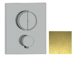 SB Push Square Vgradna termostatska pipa z gumbom za preklop in regulatorjem glasnosti PVD zlata 1208955129
