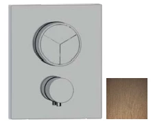 SB Push Square Vgrajena termostatska pipa s 3-smernim preklopnikom na gumb in regulacijo prostornine PVD baker 1208955136
