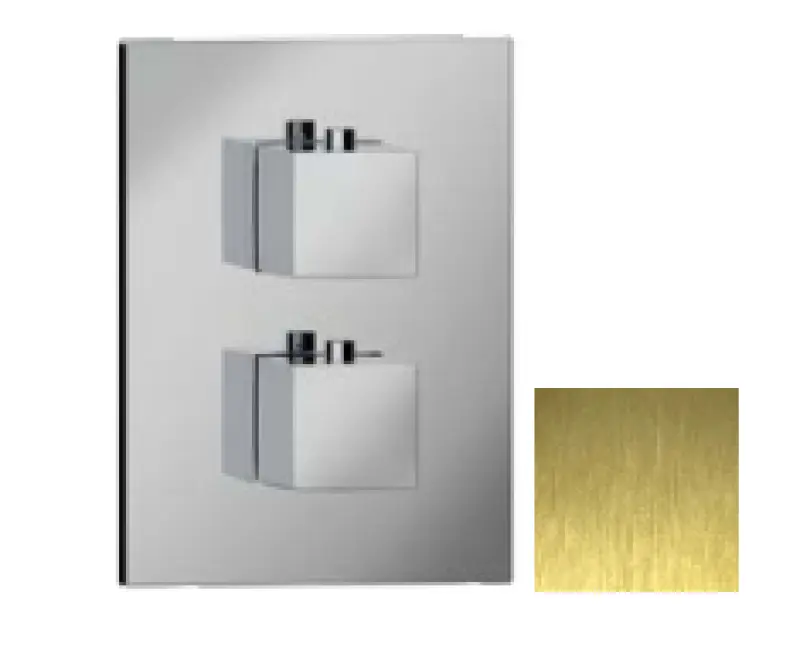 SB Universale Square Vgrajena termostatska pipa z 2 izhodi PVD zlato 1208955150