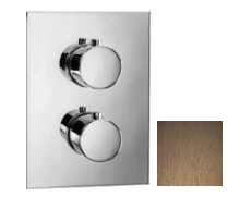 SB Universale Ronde op Vierkante Inbouw Thermostaatkraan met 2 Uitgangen PVD Koper 1208955159