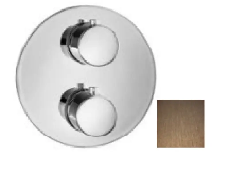 SB Universale Round Vgradni termostatski ventil z 2 izhodi PVD baker 1208955166