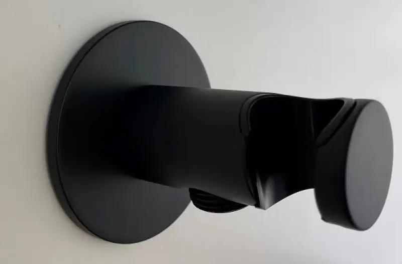 SB Rubinetterie Univerzalni nosilec za ročno prho s dovodom vode mat črna 1208955198