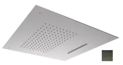 SB Square 316 Deževna prha za vgradnjo z vodnim slapom 50x50cm stropna prha PVD gun metal 1208955320