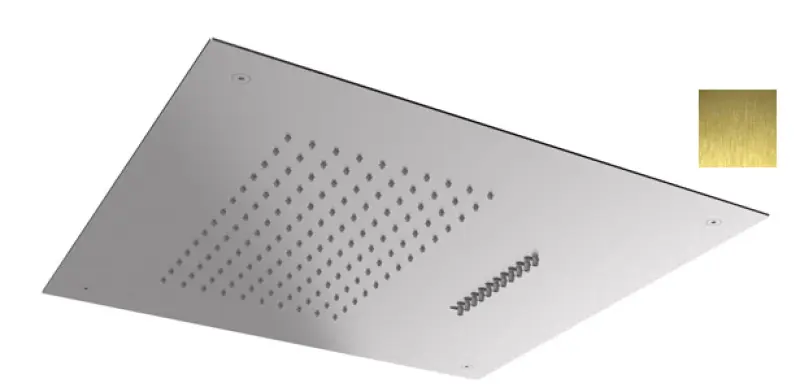 SB Square 316 Vgrajena deževna prha z valovitim pršenjem 38x38cm PVD zlato 1208955325