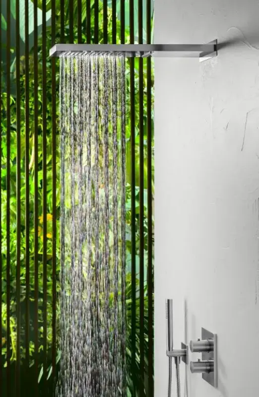 SB Square 316 Deževna prha z zidno povezavo in slap prho PVD zlata 1208955331