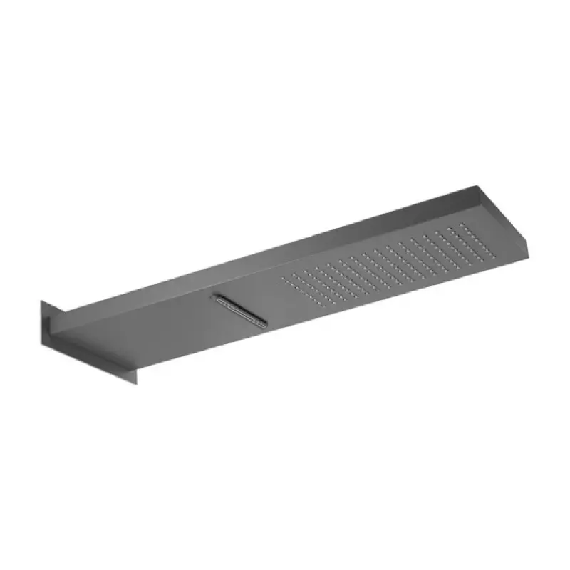 SB Square 316 Deževna prha z zidno povezavo in slap prho PVD gun metal 1208955332