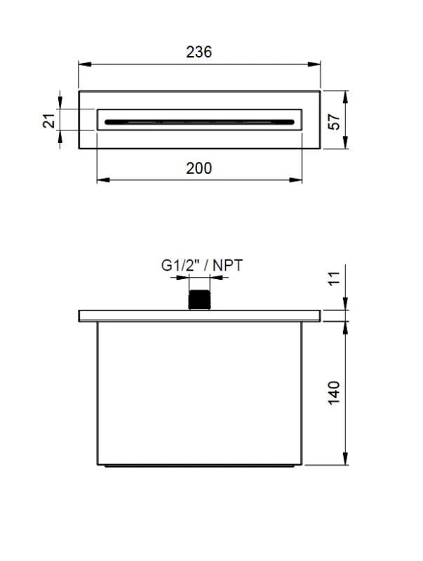 SB 316 Slapni izliv PVD gun metal 1208955338