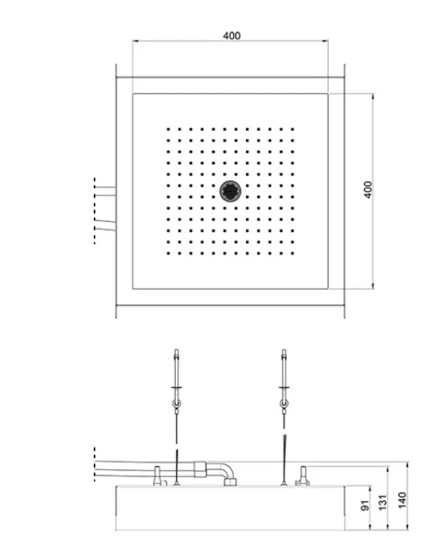 SB Rainbow deževna prha vgrajena v strop z osvetlitvijo popolnoma iz nerjavečega jekla 1208955373