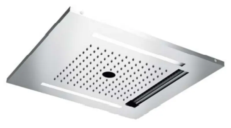 SB Wire-Twist Deževna prha za vgradnjo s kromoterapijo, popolnoma nerjaveče jeklo 1208955376