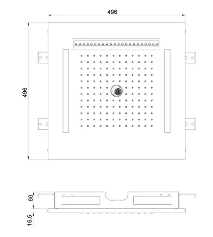 SB Wire-Twist Vgrajena deževna prha s kromoterapijo osvetlitvijo PVD Zlato 1208955381