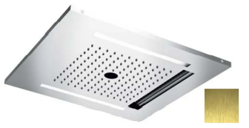 SB Wire-Twist Vgrajena deževna prha s kromoterapijo osvetlitvijo PVD Zlato 1208955381